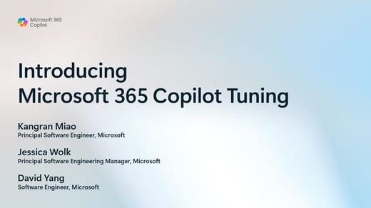Unlocking Smarter AI with Microsoft 365 Copilot Tuning